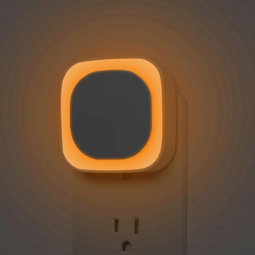 Amber Plug In Night Light Two Pack