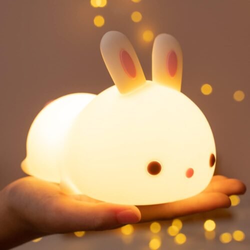 Rechargeable Rabbit Silicone Sleep Light