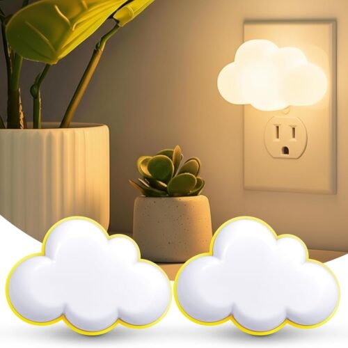 Cloud Shaped Plug In Night Light Two Pack
