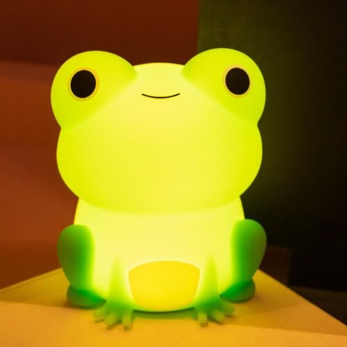 Frog Shaped Rechargeable Silicone Sleep Light