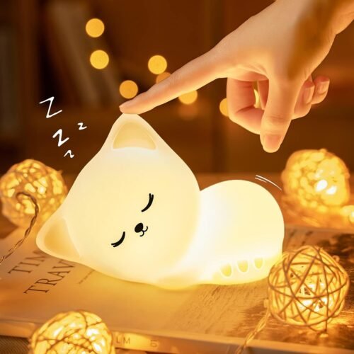 Rechargeable Cat Silicone Sleep Light