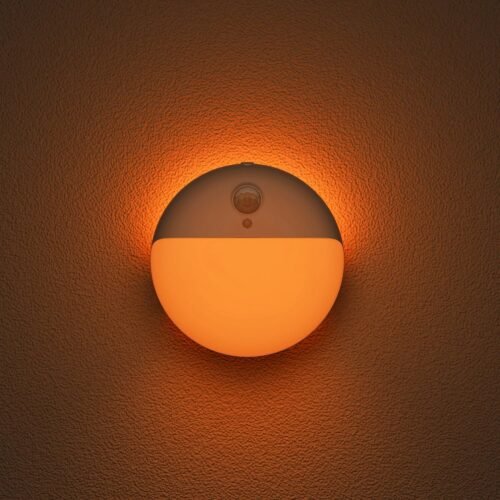 Sensor Activated Amber Night Light Two Pack