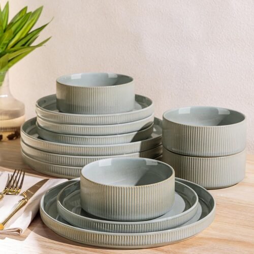 Handcrafted Double Reactive Glaze Dinnerware Set