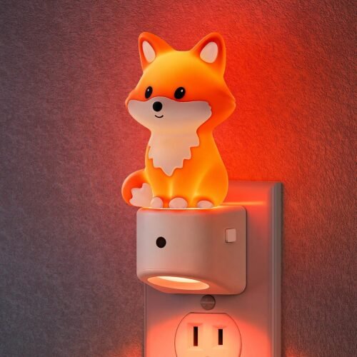 Fox Shaped Plug In Night Light for Kids